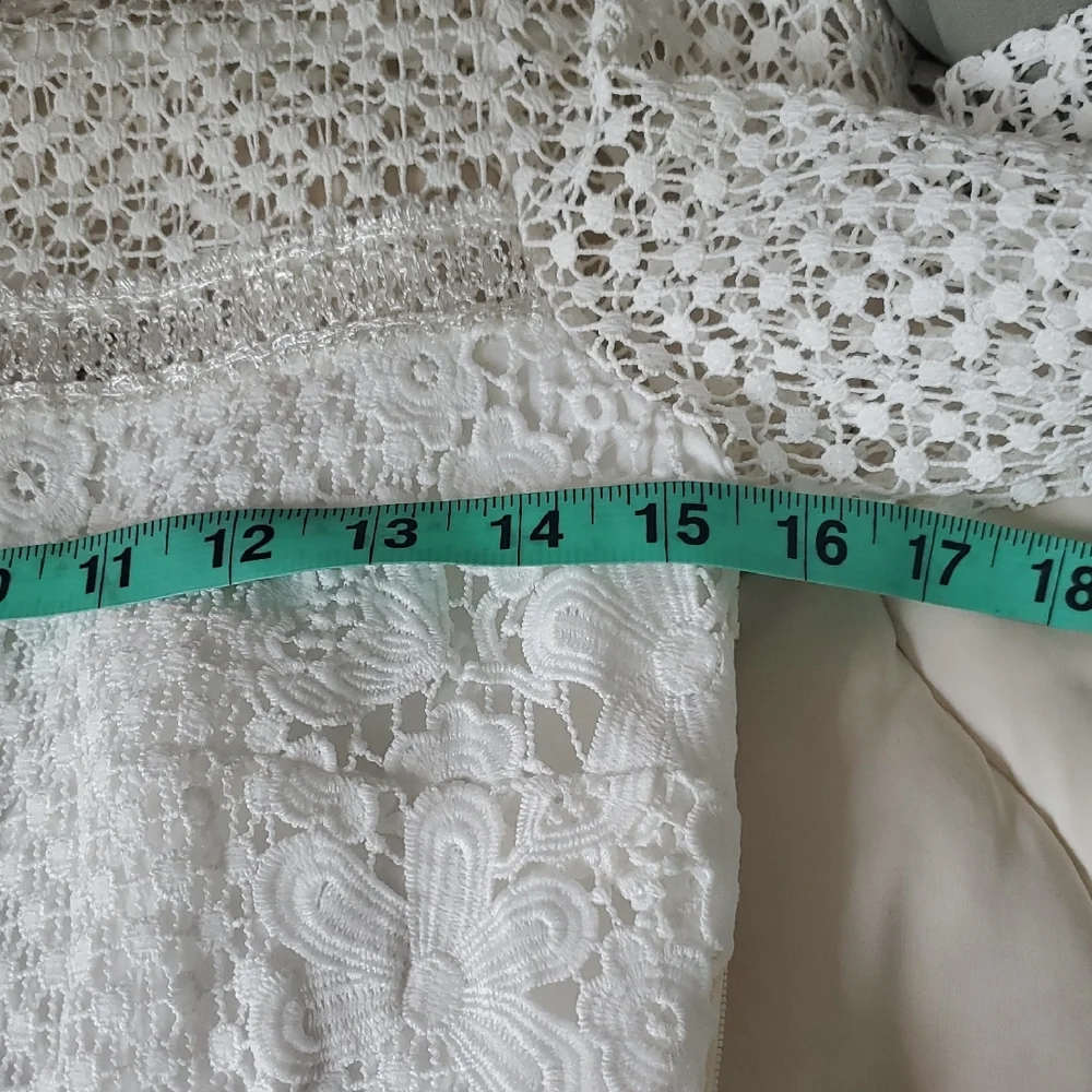 BHLDN White Long Sleeve Lace Wedding Dress Or Any Occassion - Picture 11 of 13